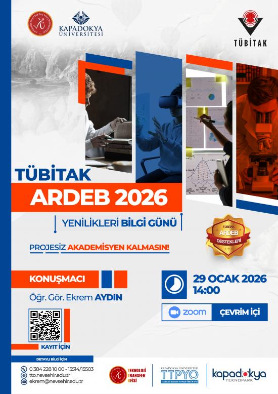 TÜBİTAK ARDEB 2026 Yenilikleri Bilgi Günü Etkinliğine Davetlisiniz